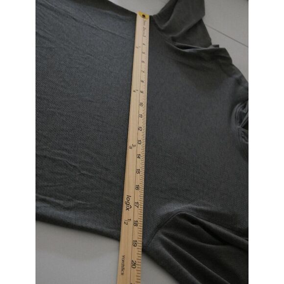 MOTION Men's  Gray Athletic Pullover Hoodie Lightweight Long Sleeve Activewear S - Picture 4 of 7